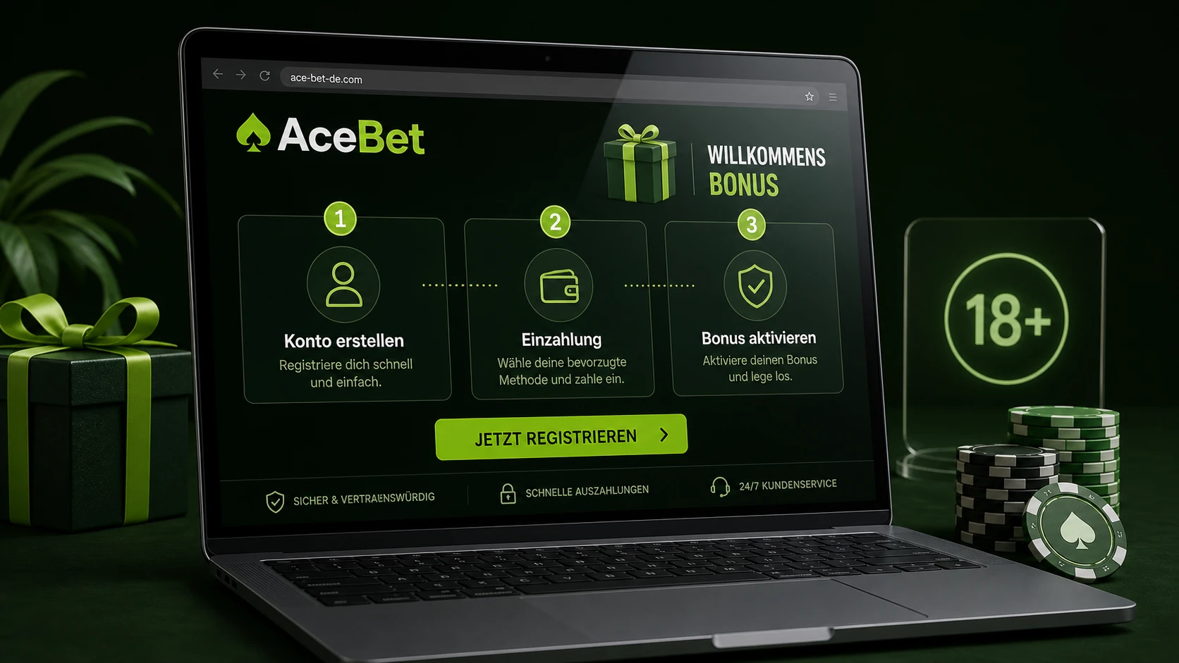 AceBet Willkommensbonus für neue Spieler
