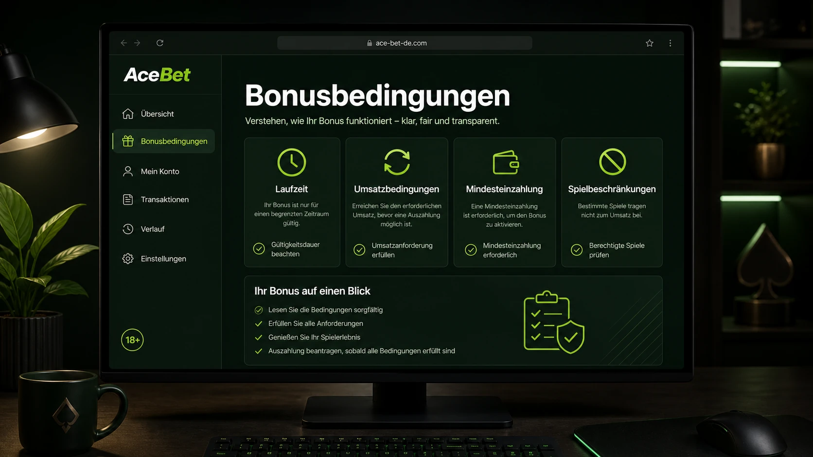 AceBet Bonusbedingungen verstehen