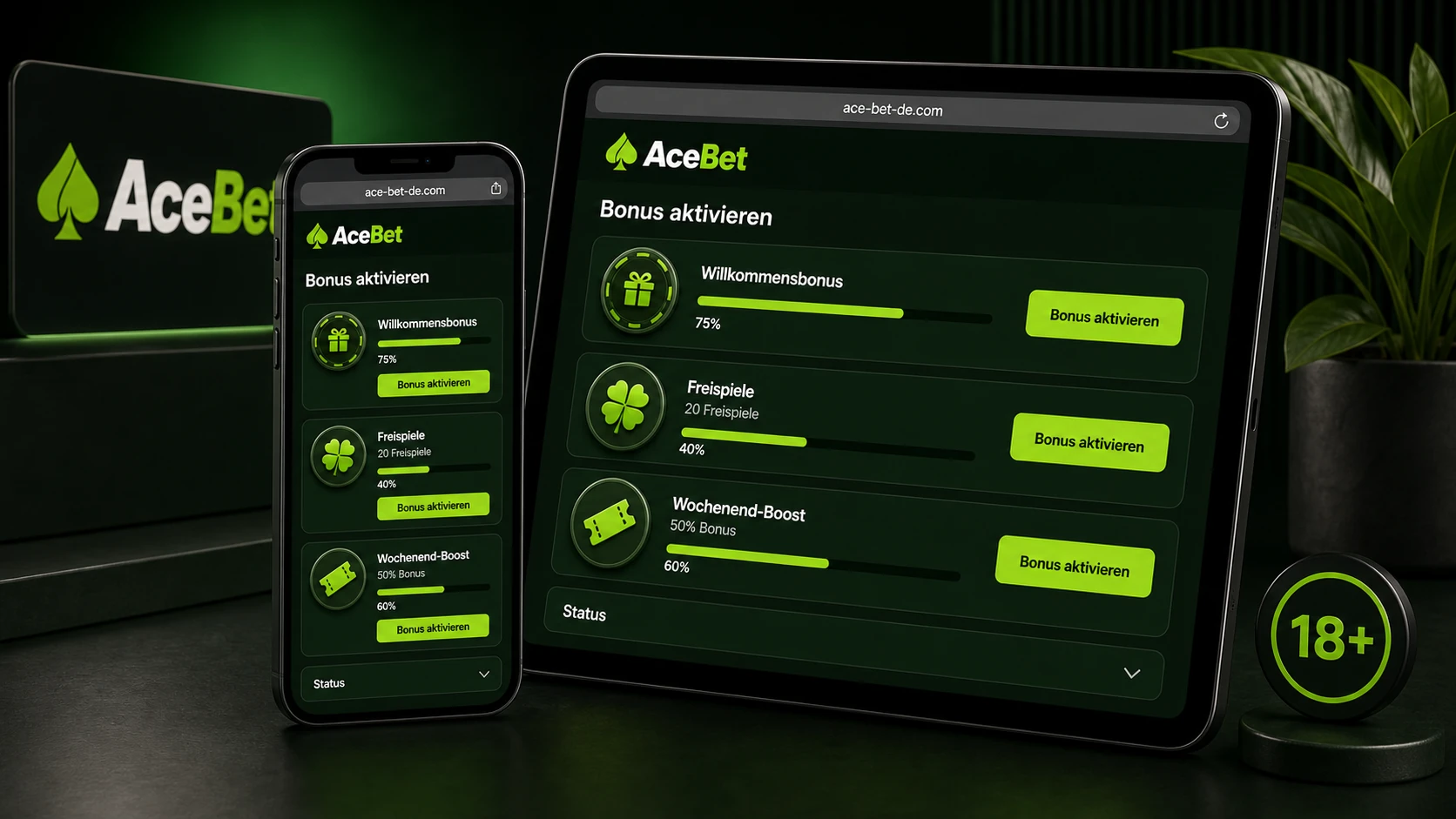 Mobile Nutzung von AceBet Bonusangeboten